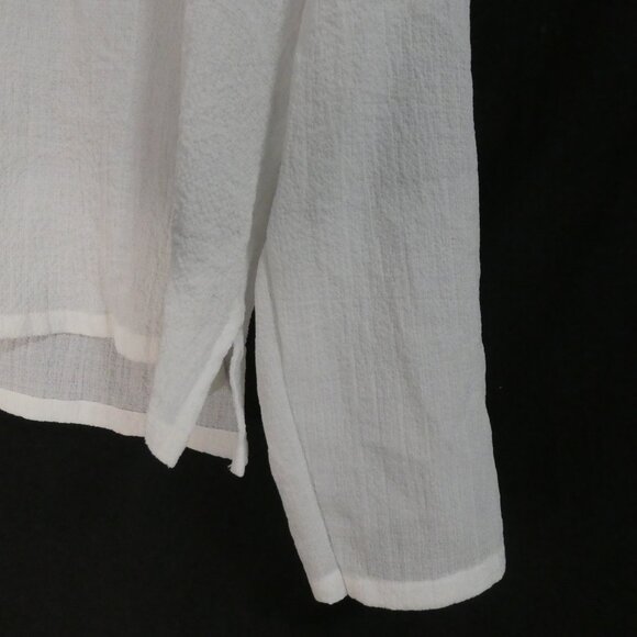 SLOK | xxl | Textured Long Sleeve African Shirt | Embroidered Front Detail - Picture 9 of 15